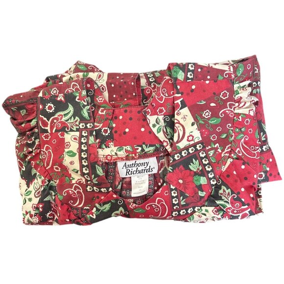 Vintage 90's Anthony Richards 4X Muu Muu Paisley Midi Dress Nightgown - Picture 2 of 4